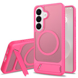 Samsung Galaxy S26 FE / S25 FE EIDERWOOD Hybrid Deksel m. Kickstand - MagSafe Kompatibel - Pink
