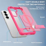 Samsung Galaxy S26 FE / S25 FE EIDERWOOD Hybrid Deksel m. Kickstand - MagSafe Kompatibel - Pink