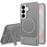 Samsung Galaxy S26 FE / S25 FE EIDERWOOD Hybrid Deksel m. Kickstand - MagSafe Kompatibel - Grå