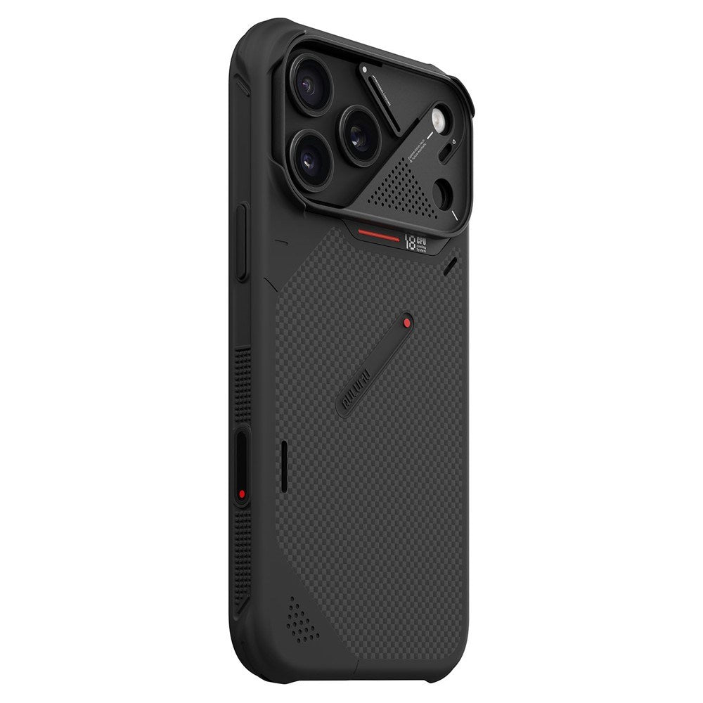 iPhone 18 Pro Max / 17 Pro Max AULUMU Aramid Fiber Deksel med Kamerabeskyttelse - MagSafe Kompatibel - Svart