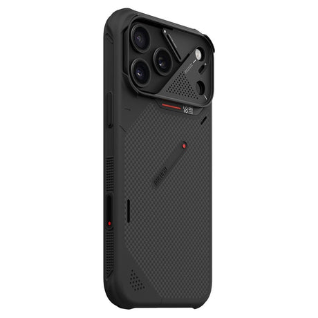 iPhone 18 Pro Max / 17 Pro Max AULUMU Aramid Fiber Deksel med Kamerabeskyttelse - MagSafe Kompatibel - Svart