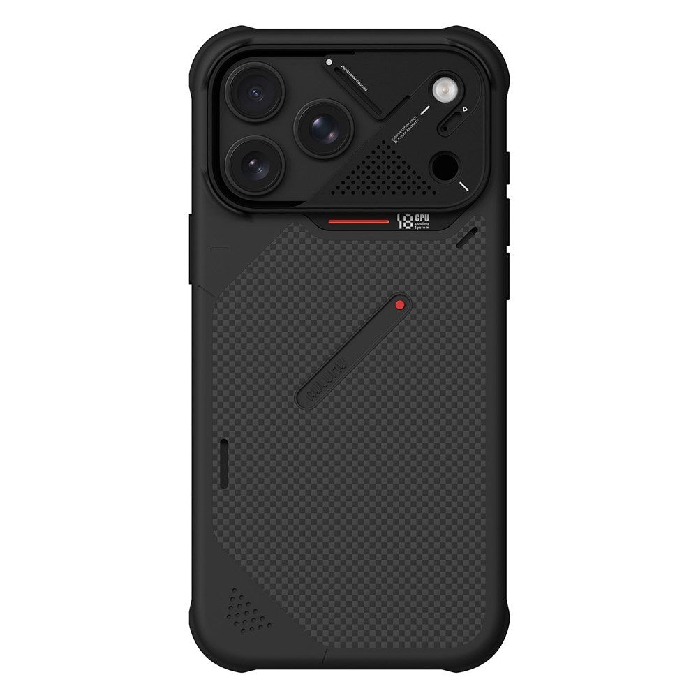 iPhone 18 Pro Max / 17 Pro Max AULUMU Aramid Fiber Deksel med Kamerabeskyttelse - MagSafe Kompatibel - Svart