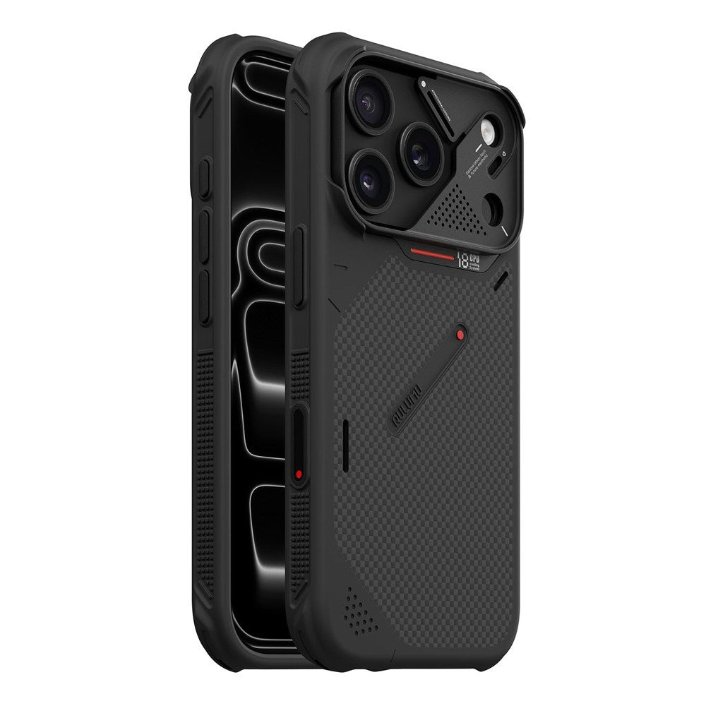 iPhone 18 Pro / 17 Pro AULUMU Aramid Fiber Deksel med Kamerabeskyttelse - MagSafe Kompatibel - Svart