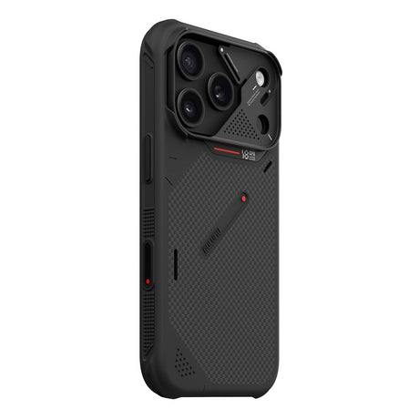 iPhone 18 Pro / 17 Pro AULUMU Aramid Fiber Deksel med Kamerabeskyttelse - MagSafe Kompatibel - Svart