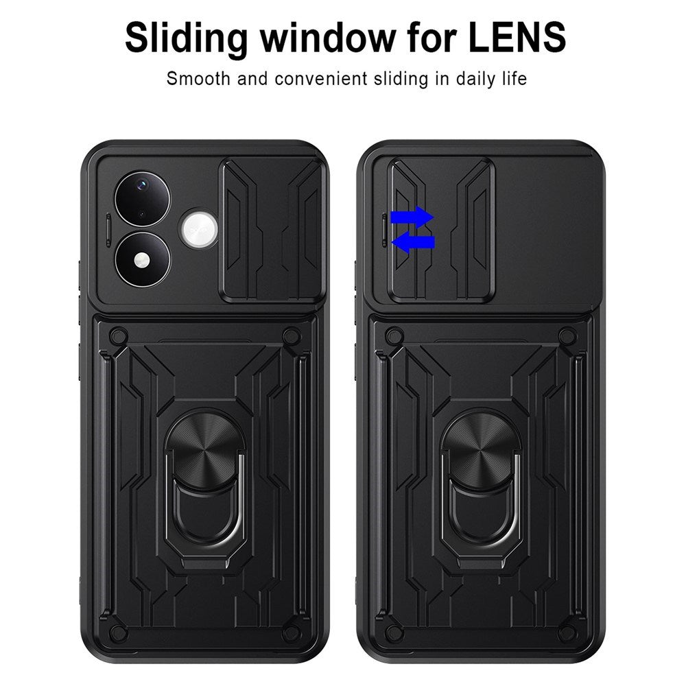 Xiaomi Redmi Note 17 Pro (5G) EIDERWOOD Hybrid Håndverker Deksel m. Kortholder & Kameraslider - Svart