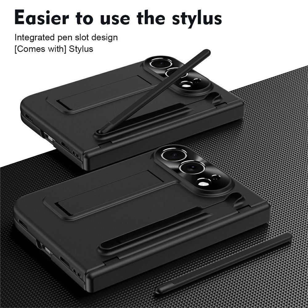 iPhone Fold EIDERWOOD Deksel med Skjermbeskyttelse, Kamerabeskyttelse og Stylus - Svart
