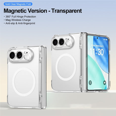 iPhone Duo EIDERWOOD Hybrid Deksel med Skjermbeskyttelse - MagSafe Kompatibel - Gjennomsiktig / Hvit