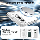 iPhone Fold EIDERWOOD Hybrid Deksel med Skjermbeskyttelse - MagSafe Kompatibel - Gjennomsiktig / Hvit