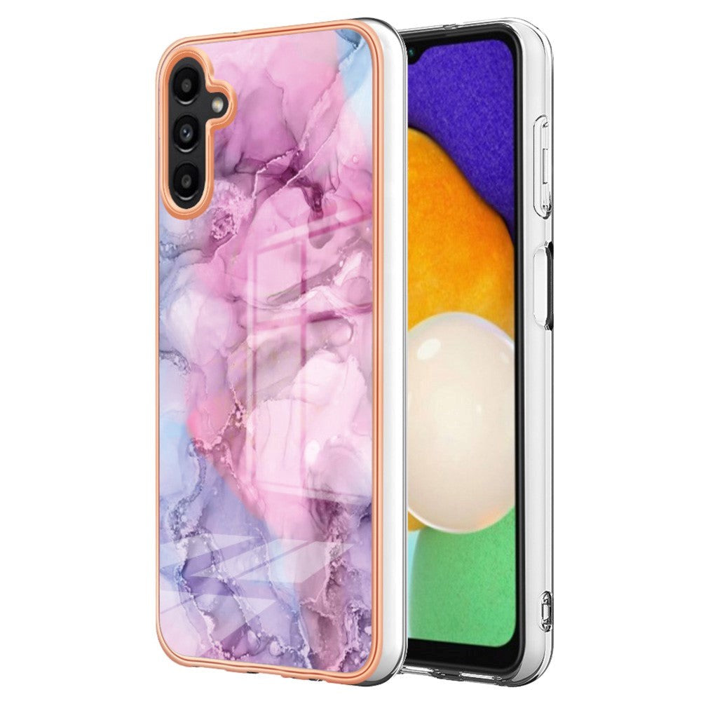 Samsung Galaxy A34 (5G) Plastdeksel - Rosa Marmor