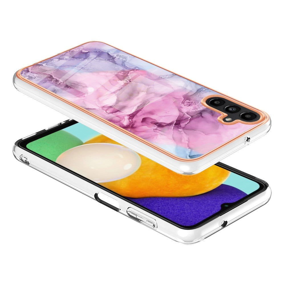 Samsung Galaxy A34 (5G) Plastdeksel - Rosa Marmor