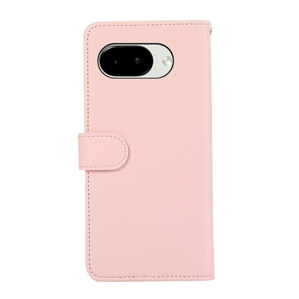 Google Pixel 11a EIDERWOOD Kunstskinn Flip Deksel m. RFID Blokkering - Rosa