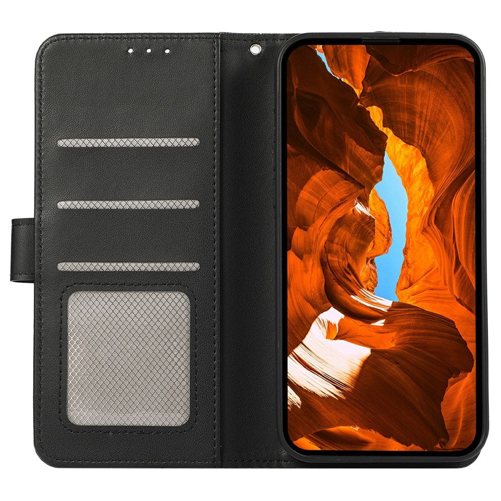 Google Pixel 11a EIDERWOOD Kunstskinn Flip Deksel m. RFID Blokkering - Svart