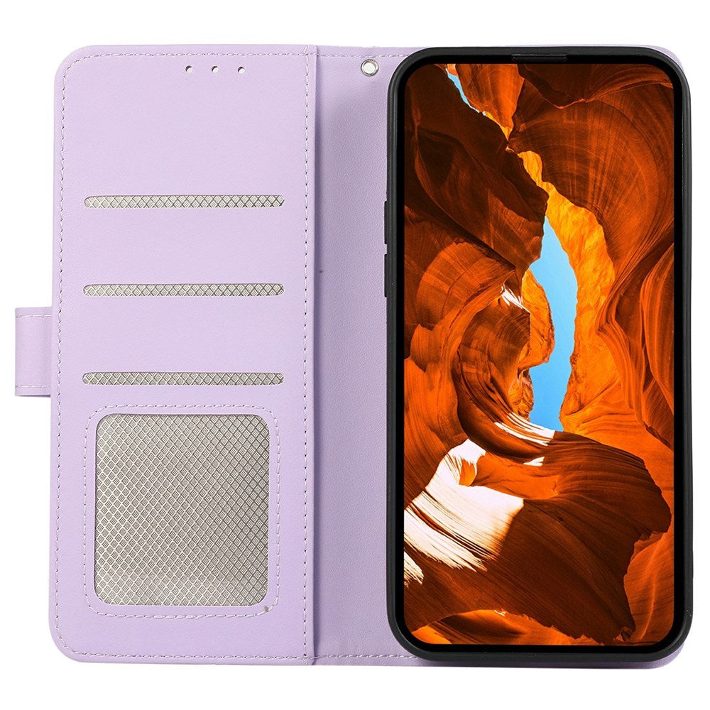 Google Pixel 11a EIDERWOOD Kunstskinn Flip Deksel m. RFID Blokkering - Lilla