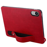 iPad Mini (2026) 8. Gen. EIDERWOOD Kunstskinn Bak Deksel m. Stropp Kickstand - Rød