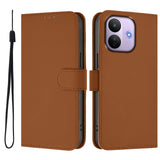 Xiaomi Redmi Note 17 Pro (5G) EIDERWOOD Kunstskinn Flip Deksel m. Stropp - Brun
