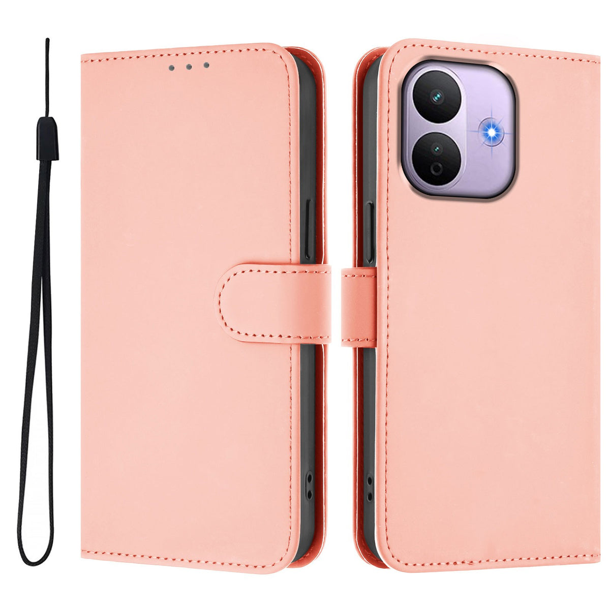 Xiaomi Redmi Note 17 Pro (5G) EIDERWOOD Kunstskinn Flip Deksel m. Stropp - Rosa