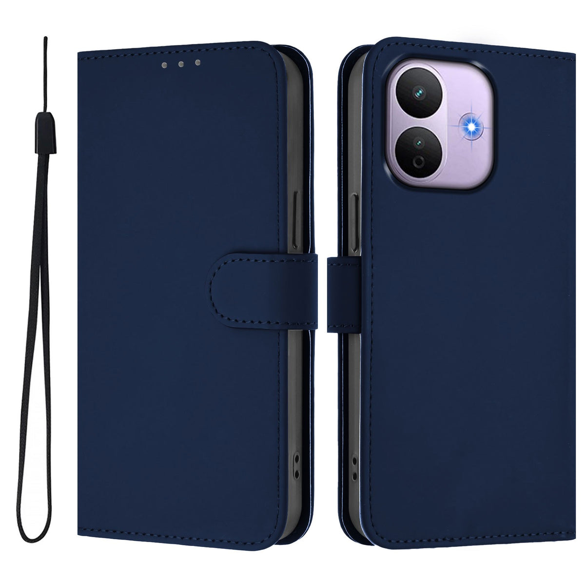 Xiaomi Redmi Note 17 Pro (5G) EIDERWOOD Kunstskinn Flip Deksel m. Stropp - Blå
