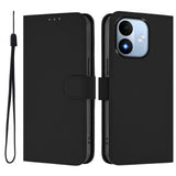 Xiaomi Redmi Note 17 (5G) EIDERWOOD Kunstskinn Flip Deksel m. Stropp - Svart