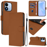 Xiaomi Redmi Note 17 (5G) EIDERWOOD Kunstskinn Flip Deksel m. Stropp - Brun