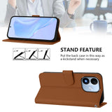 Xiaomi Redmi Note 17 (5G) EIDERWOOD Kunstskinn Flip Deksel m. Stropp - Brun