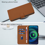 Xiaomi Redmi Note 17 (5G) EIDERWOOD Kunstskinn Flip Deksel m. Stropp - Brun