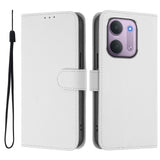 Xiaomi Redmi 17C (5G) EIDERWOOD Flip Deksel i Kunstskinn med Stropp - Hvit