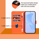Xiaomi Redmi 17C (5G) EIDERWOOD Flip Deksel i Kunstskinn med Stropp - Oransje