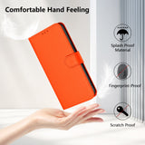 Xiaomi Redmi 17C (5G) EIDERWOOD Flip Deksel i Kunstskinn med Stropp - Oransje