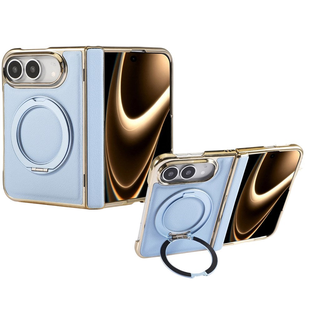 iPhone Duo EIDERWOOD Kunstskinn Bak Deksel m. Støttefunksjon - MagSafe Kompatibel - Blå