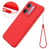 Xiaomi Redmi 17C (5G) EIDERWOOD Silikon Deksel med Stropp - Rød