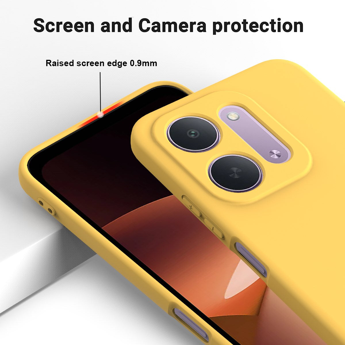 Xiaomi Redmi 17C (5G) EIDERWOOD Silikon Deksel med Stropp - Gul
