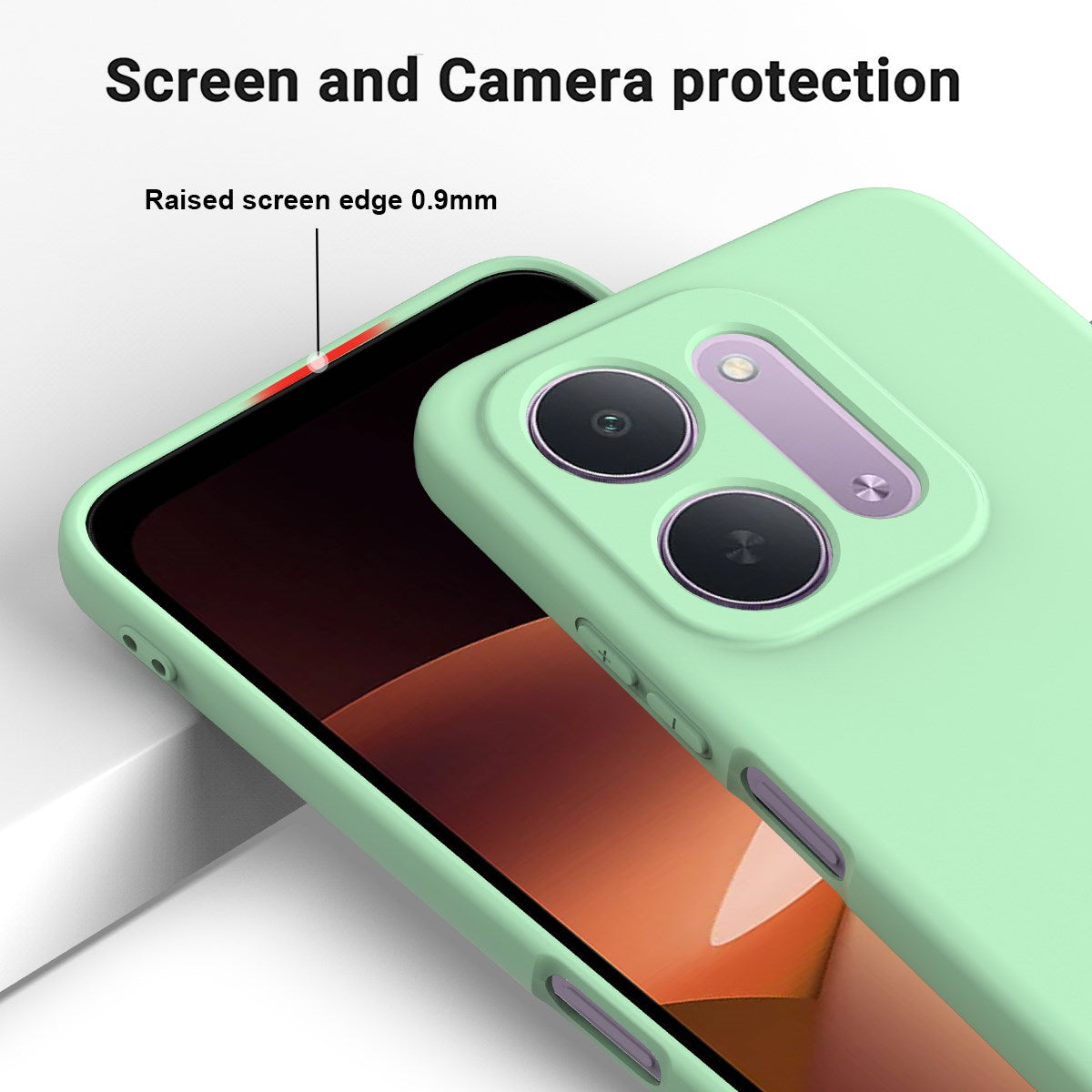 Xiaomi Redmi 17C (5G) EIDERWOOD Silikon Deksel med Stropp - Grønn