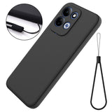 Xiaomi Redmi 17 (5G / 4G) EIDERWOOD Silikon Deksel med Stropp - Svart