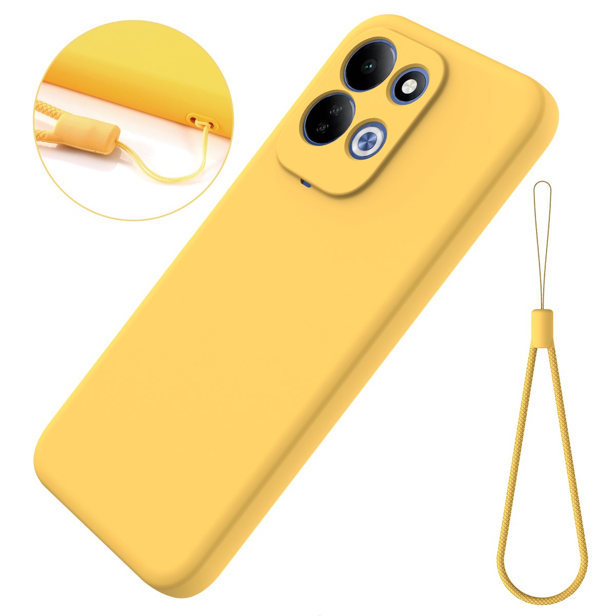 Xiaomi Redmi 17 (5G / 4G) EIDERWOOD Silikon Deksel med Stropp - Gul