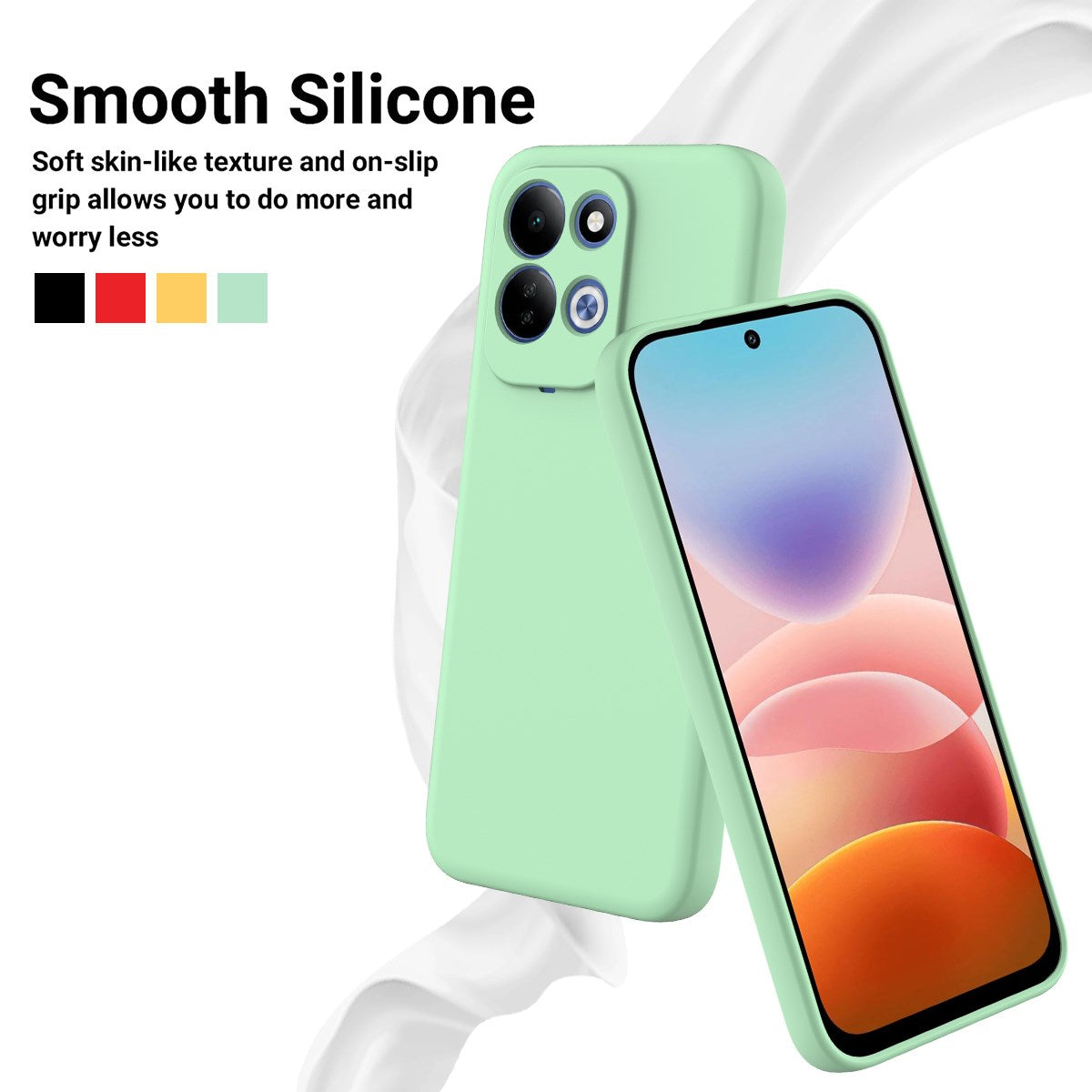 Xiaomi Redmi 17 (5G / 4G) EIDERWOOD Silikon Deksel med Stropp - Grønn
