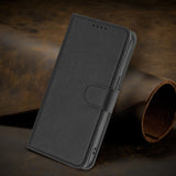 Xiaomi Redmi 17 (5G) / (4G) EIDERWOOD Flip Deksel i Kunstskinn med Stativfunksjon og Kortholder - Svart