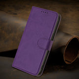 Xiaomi Redmi 17 (5G) / (4G) EIDERWOOD Flip Deksel i Kunstskinn med Stativfunksjon og Kortholder - Lilla
