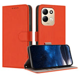 Xiaomi Redmi 17 (5G) / (4G) EIDERWOOD Flip Deksel i Kunstskinn med Stativfunksjon og Kortholder - Oransje