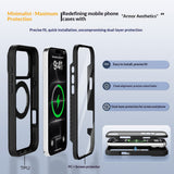 iPhone 18 Pro Max / 17 Pro Max EIDERWOOD Deksel med Skjermbeskyttelse og Stativfunksjon - MagSafe Kompatibel - Svart / Gjennomsiktig