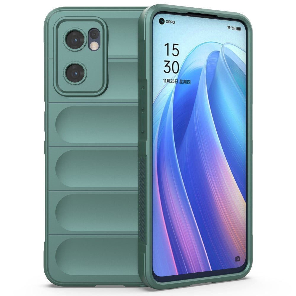 Oppo Reno7 (5G) / Find X5 Lite Fleksibelt Plastdeksel - Grønn