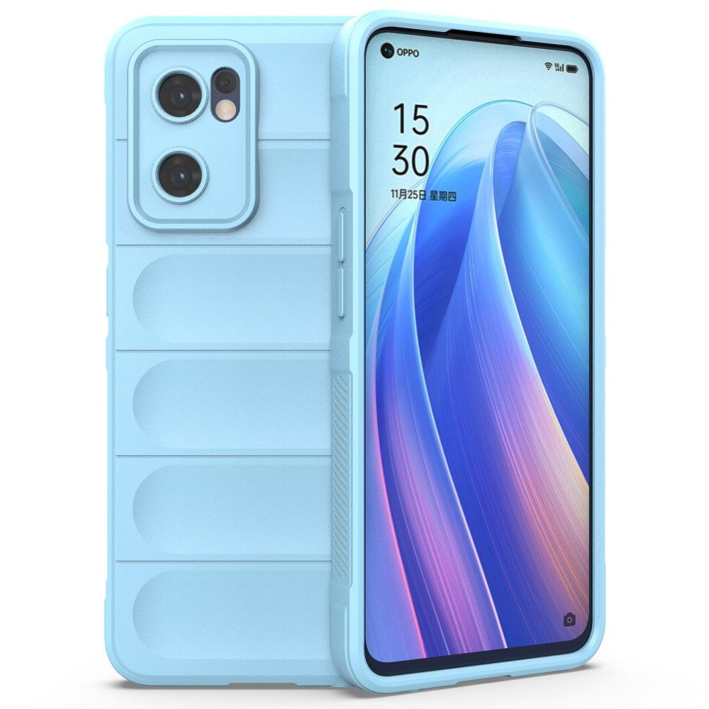 Oppo Reno7 (5G) / Find X5 Lite Fleksibelt Plastdeksel - Lyse Blå