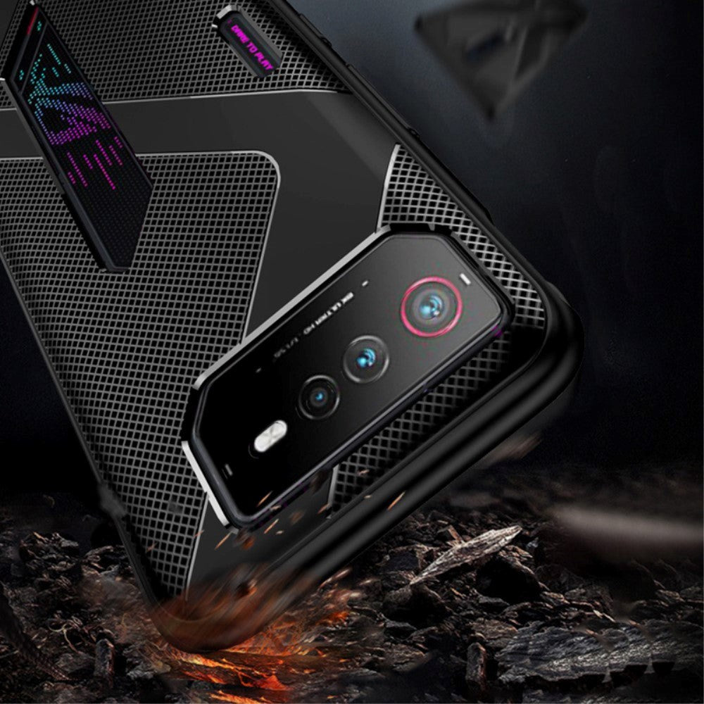 Asus ROG Phone 6 TPU Børstet Karbonfiber - Svart