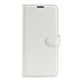 OnePlus 11 PU Litchi Skin Flip Deksel med Lommebok - Hvit