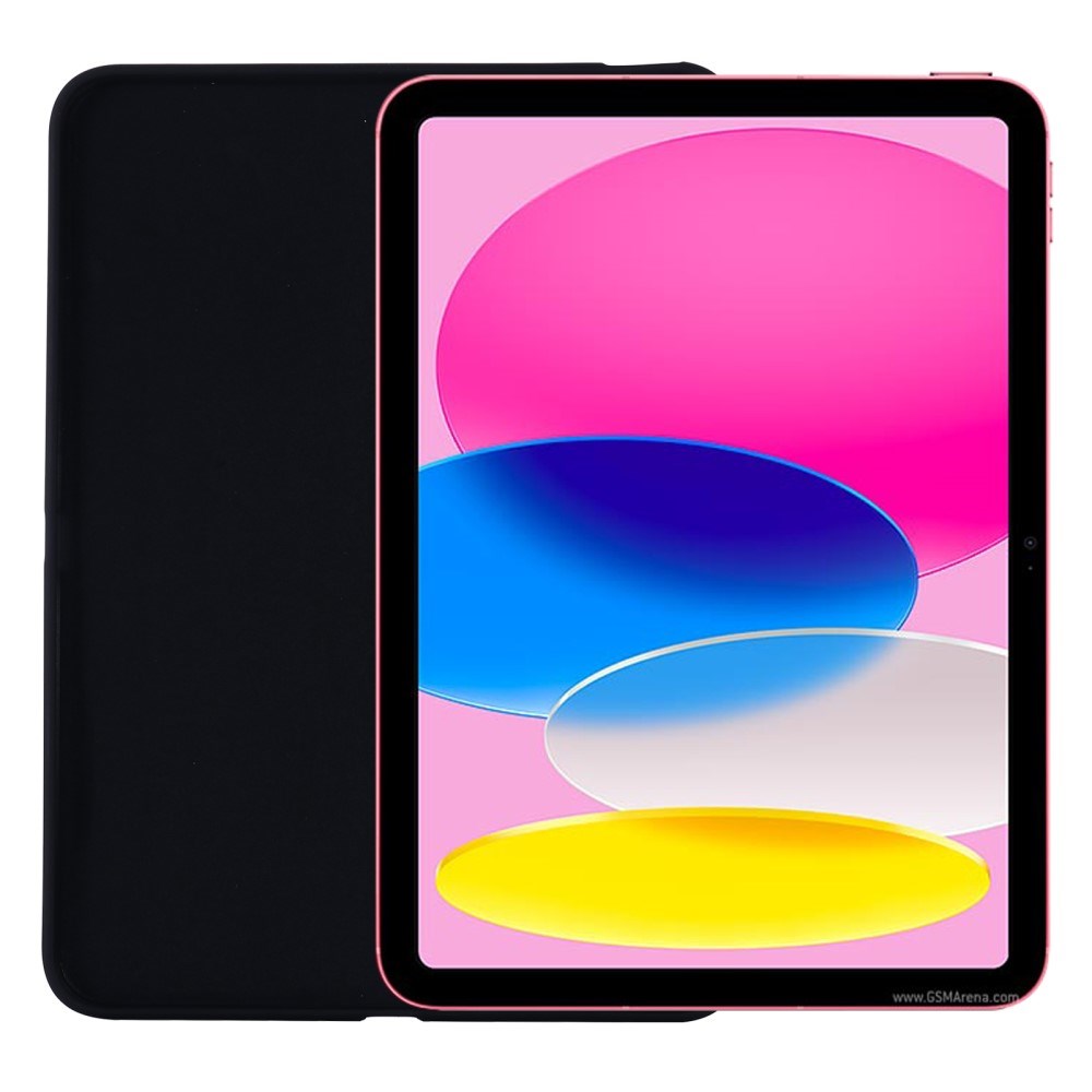 iPad 10.9 (2022) Liquid Silikone Shockproof Deksel - Svart