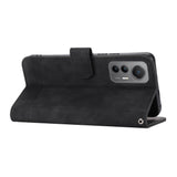 EIDERWOOD Xiaomi 12 Pro Kunstskinn Deksel med Lommebok og Stropp - Svart