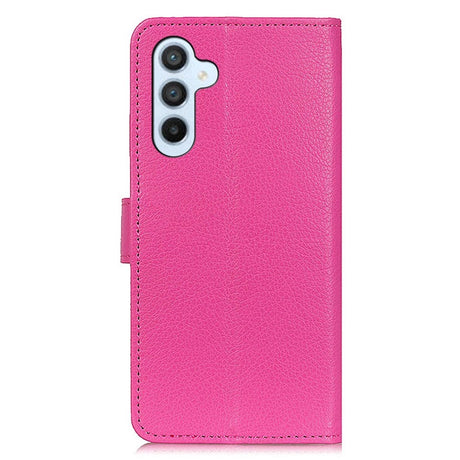 Samsung Galaxy A24 Litchi Skinn Deksel m. Lommebok - Rosa