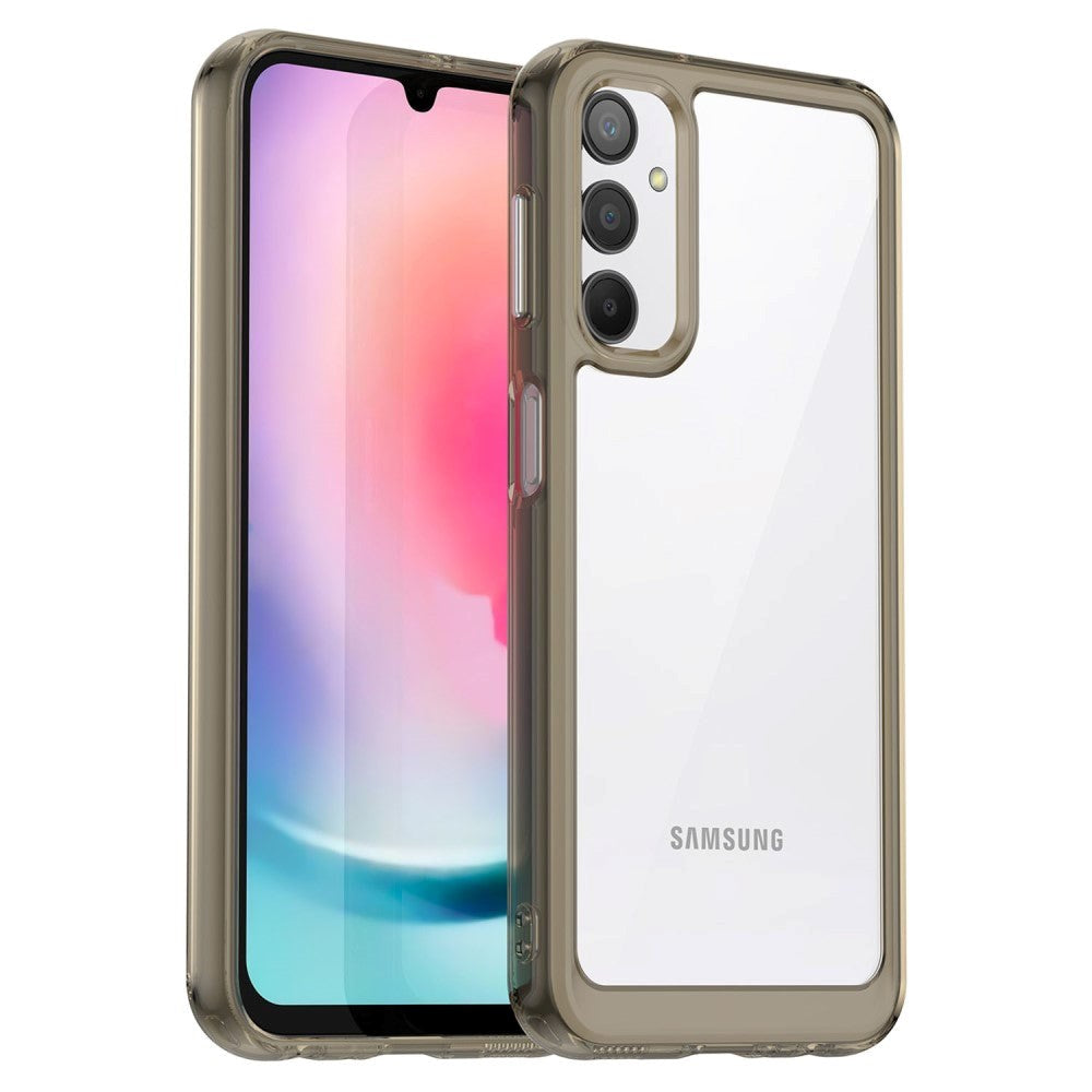 Samsung Galaxy A24 Deksel Acrylic Combo - Gjennomsiktig / Grå