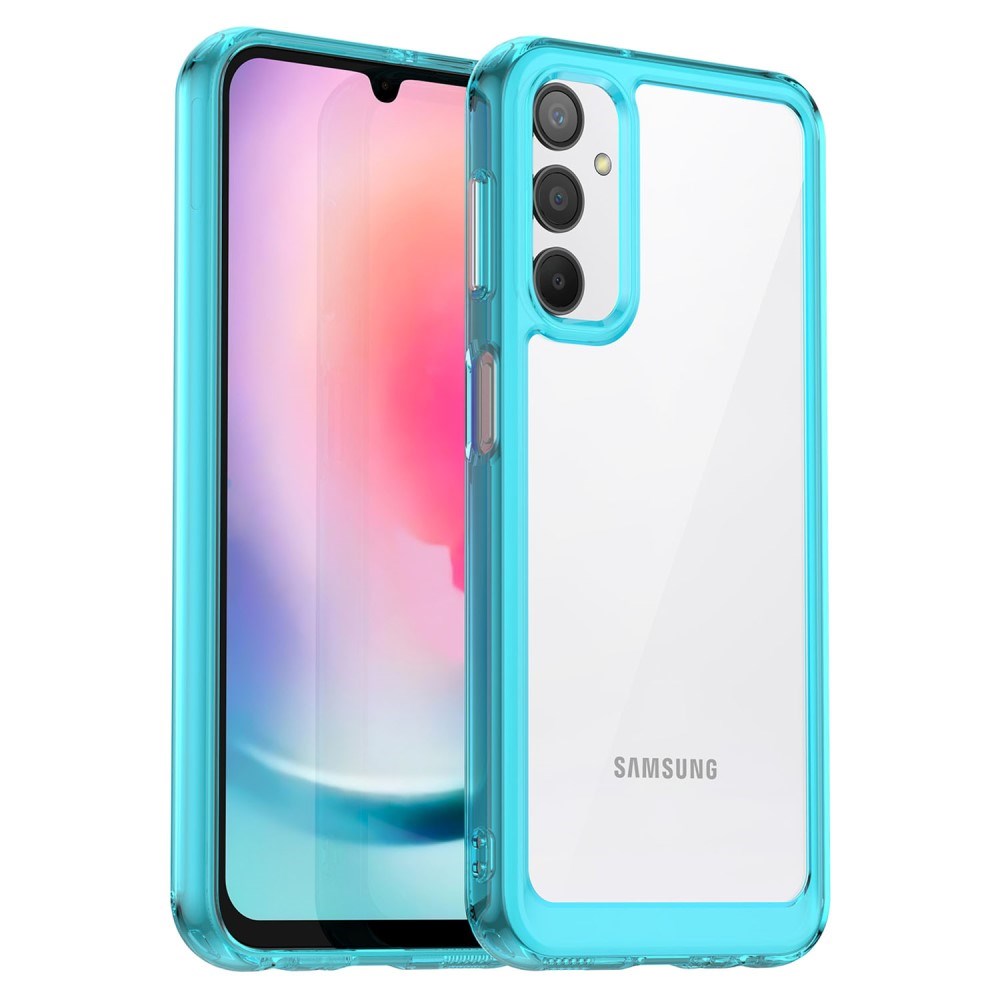 Samsung Galaxy A24 Deksel Acrylic Combo - Gjennomsiktig / Turkis