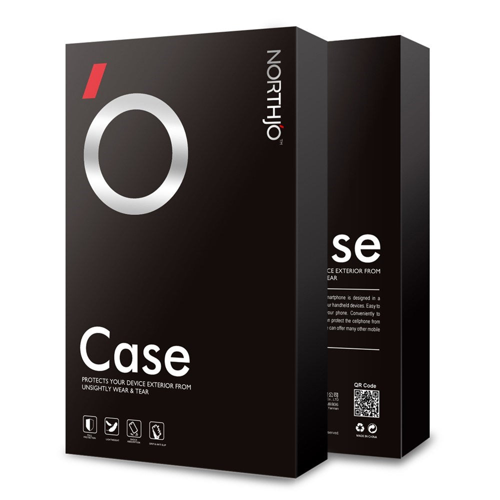 NORTHJO Samsung Galaxy S22 Ultra 2-i-1 Sett Fleksibelt Plast Deksel med Herdet Beskyttelsesglass - Gjennomsiktig