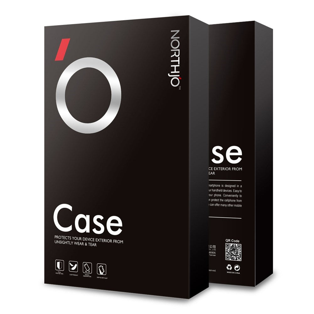 NORTHJO Samsung Galaxy S23 | 3-i-1 360° Beskyttelsessett med Deksel | Skjermbeskytter | Kameralinsebeskytter - Gjennomsiktig